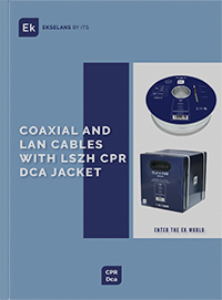 coaxial and lan cables with lszh cpr dca jacket