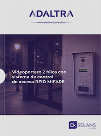VIDEOPORTERO 2 HILOS CON SISTEMA DE CONTROL DE ACCESO RFID MIFARE